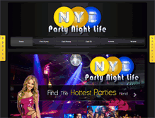 Tablet Screenshot of nycpartynightlife.com